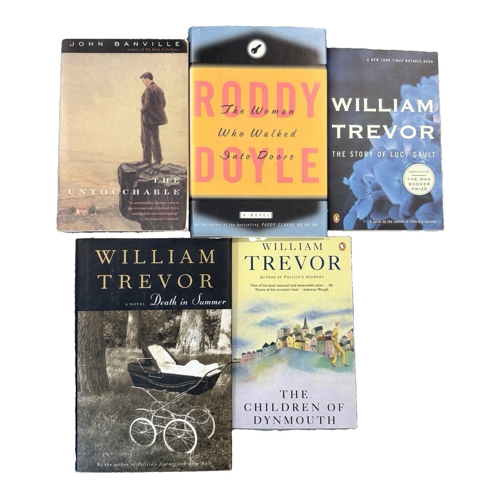 Irish Literature Book Lot William Trevor John Banville Roddy Doyle Hardcover PB